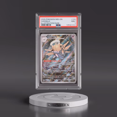2025 Pokémon Meg EN-Mega Evolution #144 Shedinja - Illustration Rare (PSA 9 MINT)