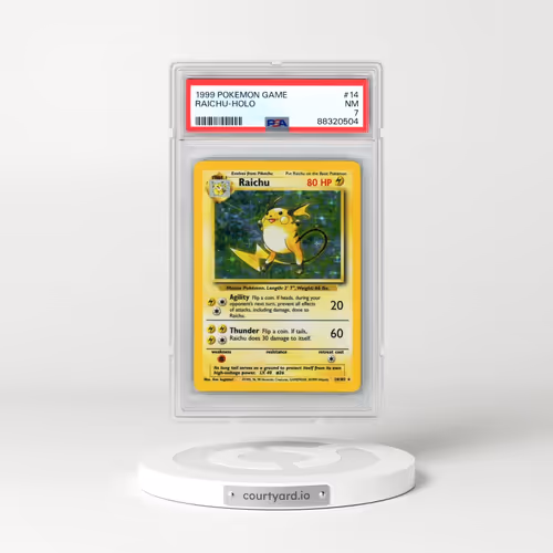 1999 Pokémon Game #14 Raichu - Holo (PSA 7 NM)
