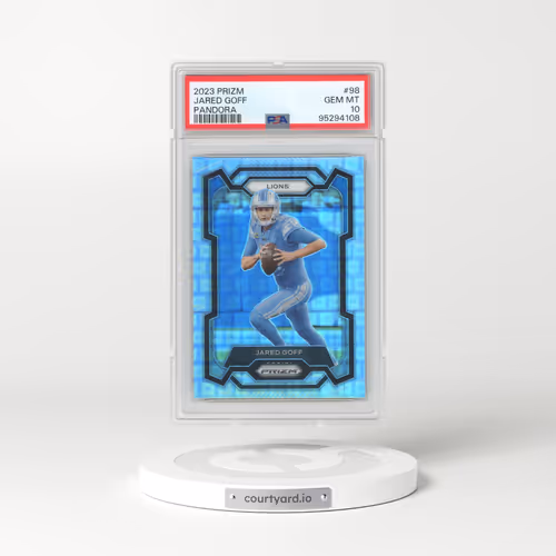 2023 Panini Prizm #98 Jared Goff - Pandora (PSA 10 GEM MINT)