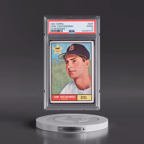 1961 Topps #287 Carl Yastrzemski - Star Rookie (PSA 2 GOOD)