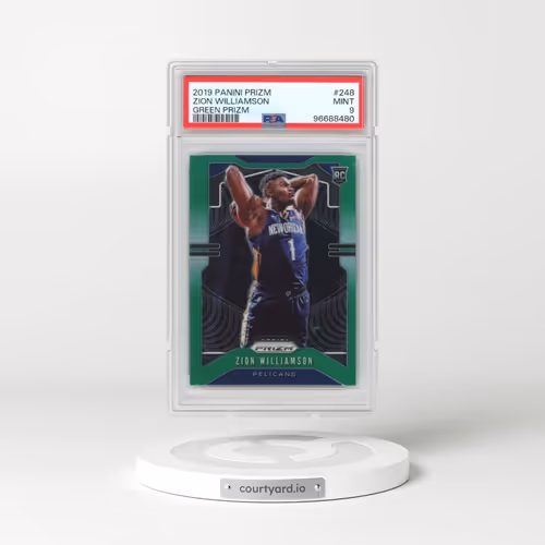 2019 Panini Prizm #248 Zion Williamson - Green Prizm (PSA 9 MINT)