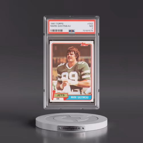 1981 Topps #342 Mark Gastineau (PSA 7 NM)