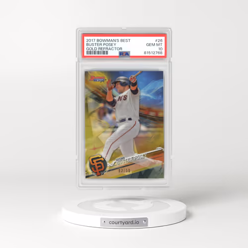 2017 Bowman's Best #26 Buster Posey - Gold Refractor (PSA 10 GEM MINT)
