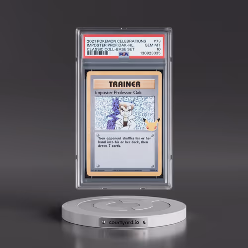 2021 Pokémon Celebrations Classic Collection #73 Imposter Professor Oak - Holo (PSA 10 GEM MINT)