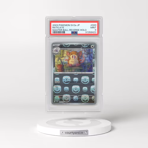 2023 Pokémon Sv2a-Pokemon 151 #020 Raticate - Reverse Holo Master Ball (PSA 9 MINT)