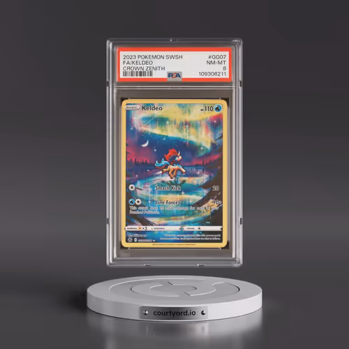 2023 Pokémon Sword and Shield Crown Zenith #GG07 Keldeo - Full Art (PSA 8 NM-MT)