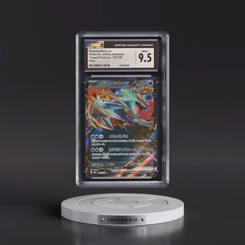 2024 High Class Pack: Terastal Fest ex - sv8a #101/187 Roaring Moon ex - Holo (CGC 9.5 MINT+)