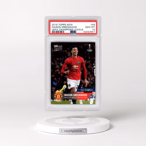 2019 Topps Now UEFA Champions League #59 Mason Greenwood (PSA 10 GEM MINT)