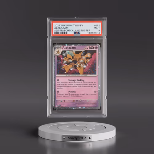2024 Pokémon Twm EN-Twilight Masquerade #082 Alakazam - Surging Sparks Premium Checklane Blisters (P