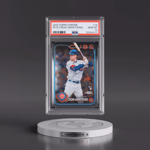 2024 Topps Chrome #16 Pete Crow-Armstrong (PSA 10 GEM MINT)