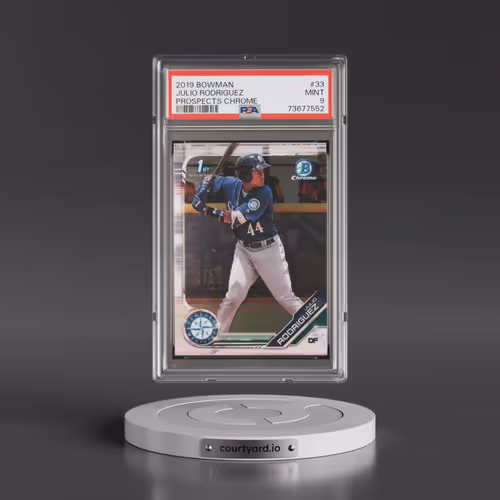 2019 Bowman Prospects Chrome #33 Julio Rodriguez (PSA 9 MINT)