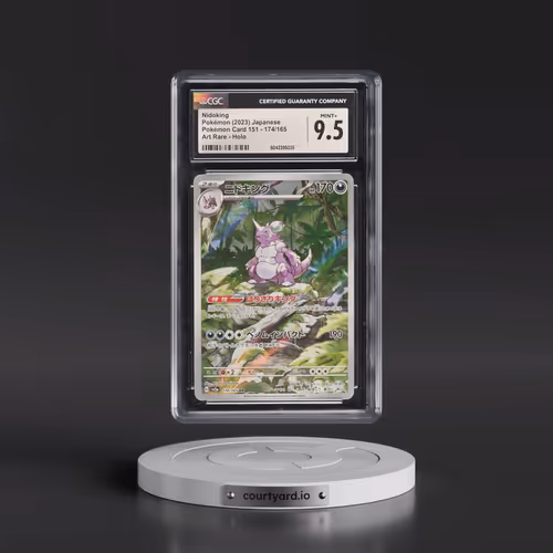 2023 Pokémon Card 151 #174/165 Nidoking - Art Rare Holo (CGC 9.5 MINT+)