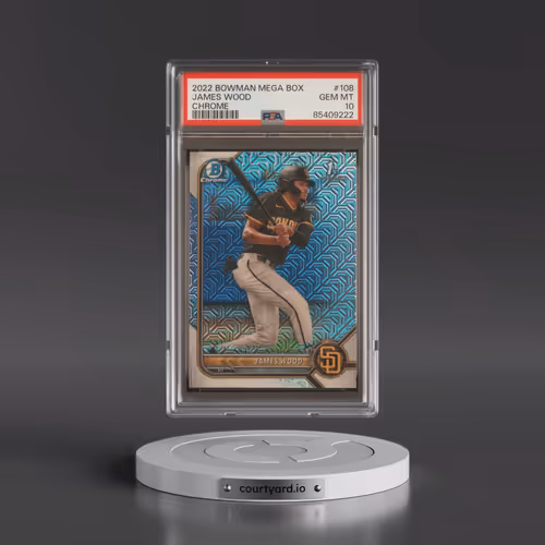 2022 Bowman Mega Box Chrome #108 James Wood (PSA 10 GEM MINT)