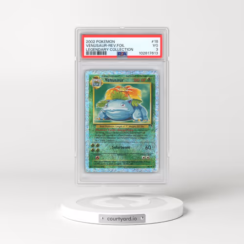 2002 Pokémon Legendary Collection #18 Venusaur - Reverse Foil (PSA 3 VG)