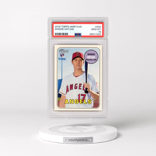 2018 Topps Heritage #600 Shohei Ohtani (PSA 10 GEM MINT)