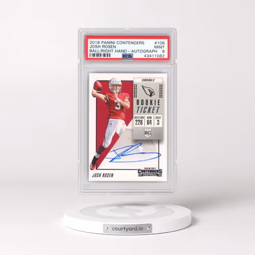 2018 Panini Contenders #106 Josh Rosen - Autograph (PSA 9 MINT)