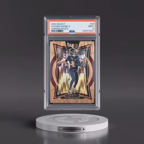 2024 Panini Select #26 Jayden Daniels - Copper Shock (PSA 9 MINT)