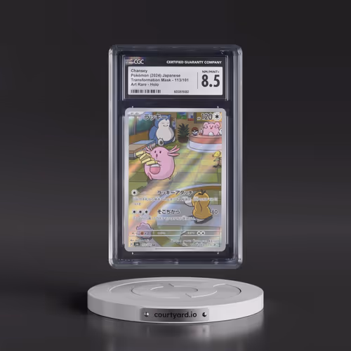 2024 Transformation Mask #113/101 Chansey - Art Rare Holo (CGC 8.5 NM-MT+)