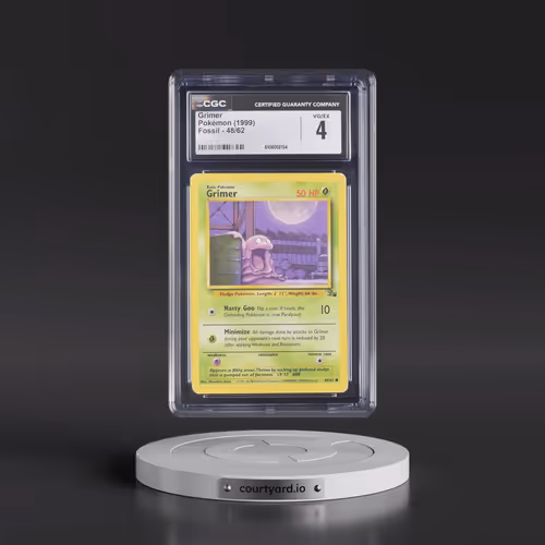 1999 Fossil #48/62 Grimer (CGC 4 VG-EX)