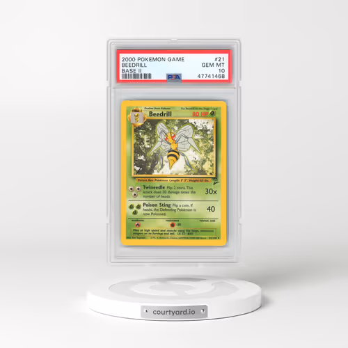 2000 Pokémon Game Base II #21 Beedrill (PSA 10 GEM MINT)