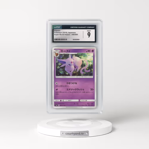 2018 Super-Burst Impact #040/095 Espeon (CGC 9 MINT)
