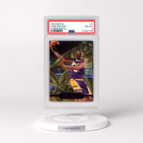 1996 Metal Cyber-Metal #5 Kobe Bryant (PSA 8 NM-MT)