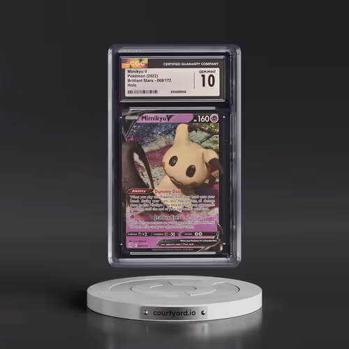 2022 Brilliant Stars #068/172 Mimikyu V - Holo Ultra Rare (CGC 10 GEM MINT)