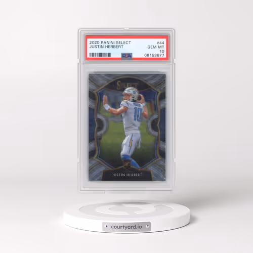 2020 Panini Select #44 Justin Herbert (PSA 10 GEM MINT)