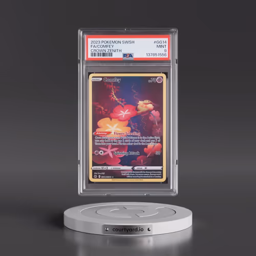 2023 Pokémon Sword and Shield Crown Zenith #GG14 Comfey - Full Art (PSA 9 MINT)