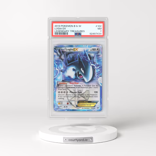 2013 Pokémon Black & White Legendary Treasures #102 Lugia EX - Holo (PSA 7 NM)