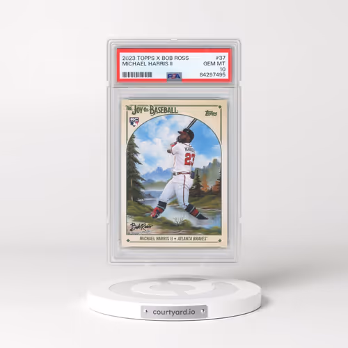 2023 Topps X Bob Ross the Joy of Baseball #37 Michael Harris II (PSA 10 GEM MINT)