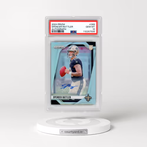 2024 Panini Prizm #388 Spencer Rattler - Autograph (PSA 10 GEM MINT)