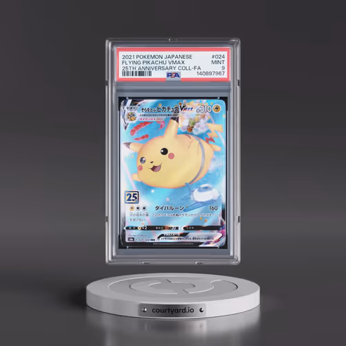 2021 Pokémon 25th Anniversary Collection #024 Flying Pikachu Vmax - Full Art (PSA 9 MINT)