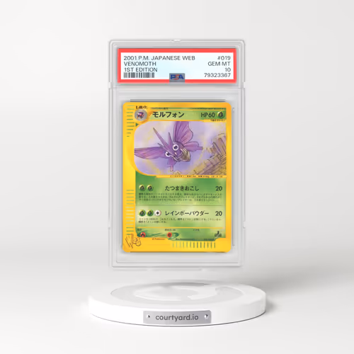 2001 Japanese Web #19 Venomoth - 1st Edition (PSA 10 GEM MINT)