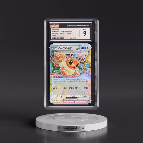 2024 Pokémon Sv8a-Terastal Fest EX #126 Eevee EX - Holo (CGC 9 MINT)