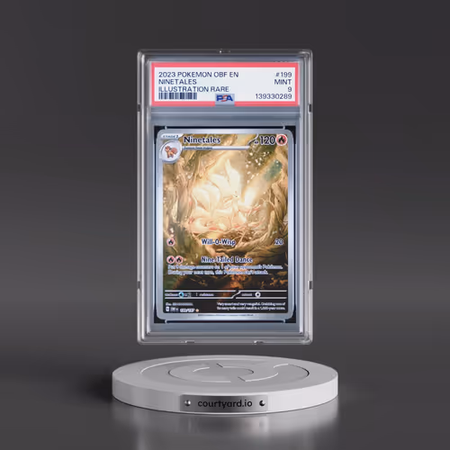 2023 Pokémon Obf EN-Obsidian Flames #199 Ninetales - Illustration Rare (PSA 9 MINT)
