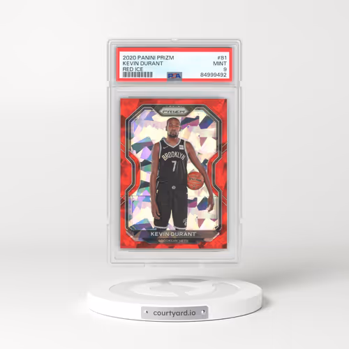 2020 Panini Prizm #81 Kevin Durant - Red Ice (PSA 9 MINT)