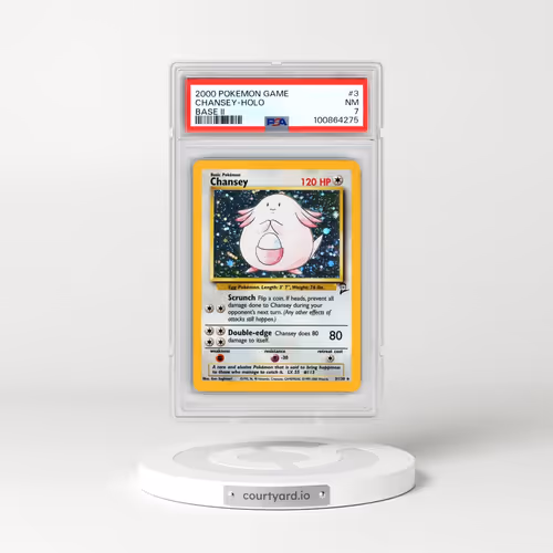 2000 Pokémon Game Base II #3 Chansey - Holo (PSA 7 NM)