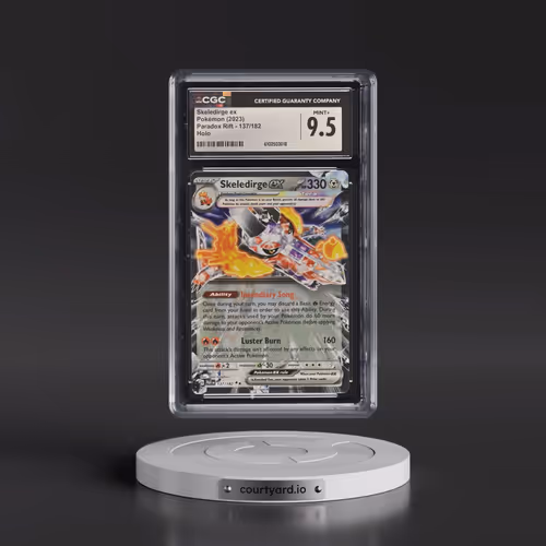 2023 Pokémon Par EN-Paradox Rift #137 Skeledirge EX - Holo (CGC 9.5 MINT+)