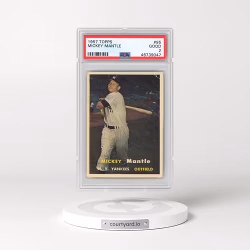 1957 Topps #95 Mickey Mantle (PSA 2 GOOD)
