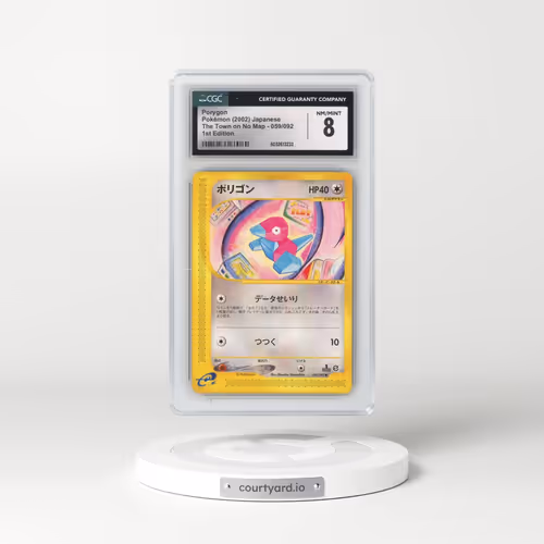 2002 The Town on No Map #059/092 Porygon - 1st Edition (CGC 8 NM-MT)