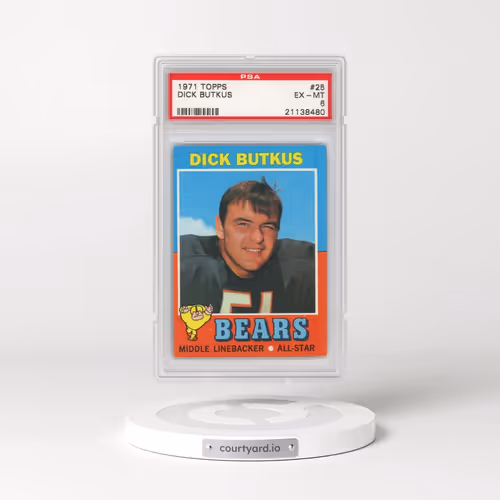 1971 Topps #25 Dick Butkus (PSA 6 EX-MT)