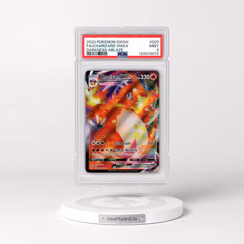 2020 Pokémon Sword & Shield Darkness Ablaze #020 Charizard Vmax - Full Art (PSA 9 MINT)