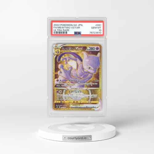 2022 Pokémon GO #091 Mewtwo VSTAR - Holo Ultra Rare (PSA 10 GEM MINT)
