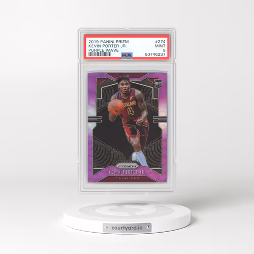 2019 Panini Prizm #274 Kevin Porter Jr. - Purple Wave (PSA 9 MINT)