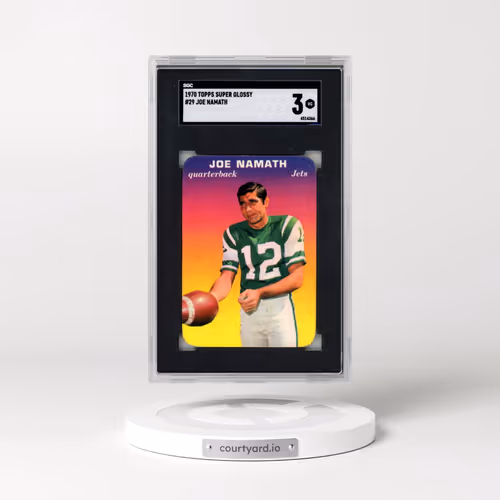 1970 Topps Super Glossy #29 Joe Namath (SGC 3 VG)