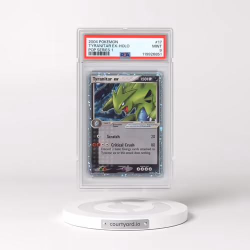 2004 Pokémon Pop Series 1 #17 Tyranitar EX - Holo Holo (PSA 9 MINT)