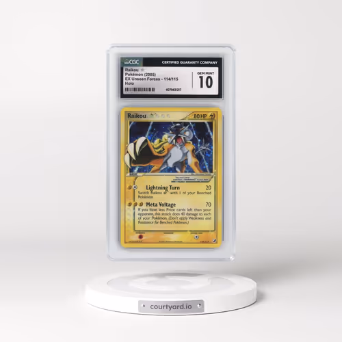 2005 EX Unseen Forces #114/115 Raikou ☆ - Holo (CGC 10 GEM MINT)