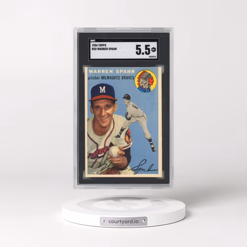 1954 Topps #20 Warren Spahn (SGC 5.5 EX+)