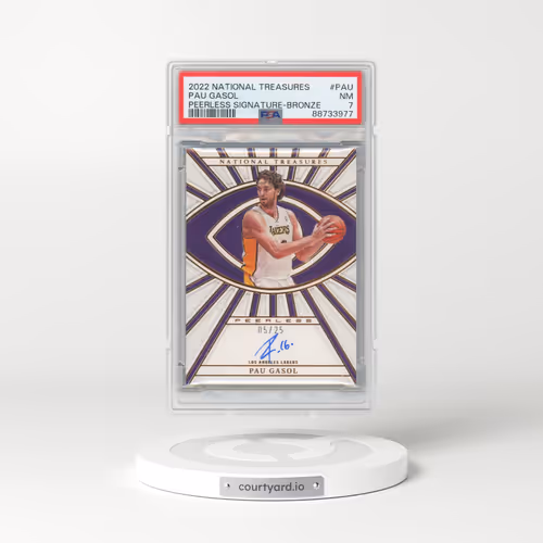 2022 Panini National Treasures Peerless Signatures #PAU Pau Gasol - Bronze (PSA 7 NM)